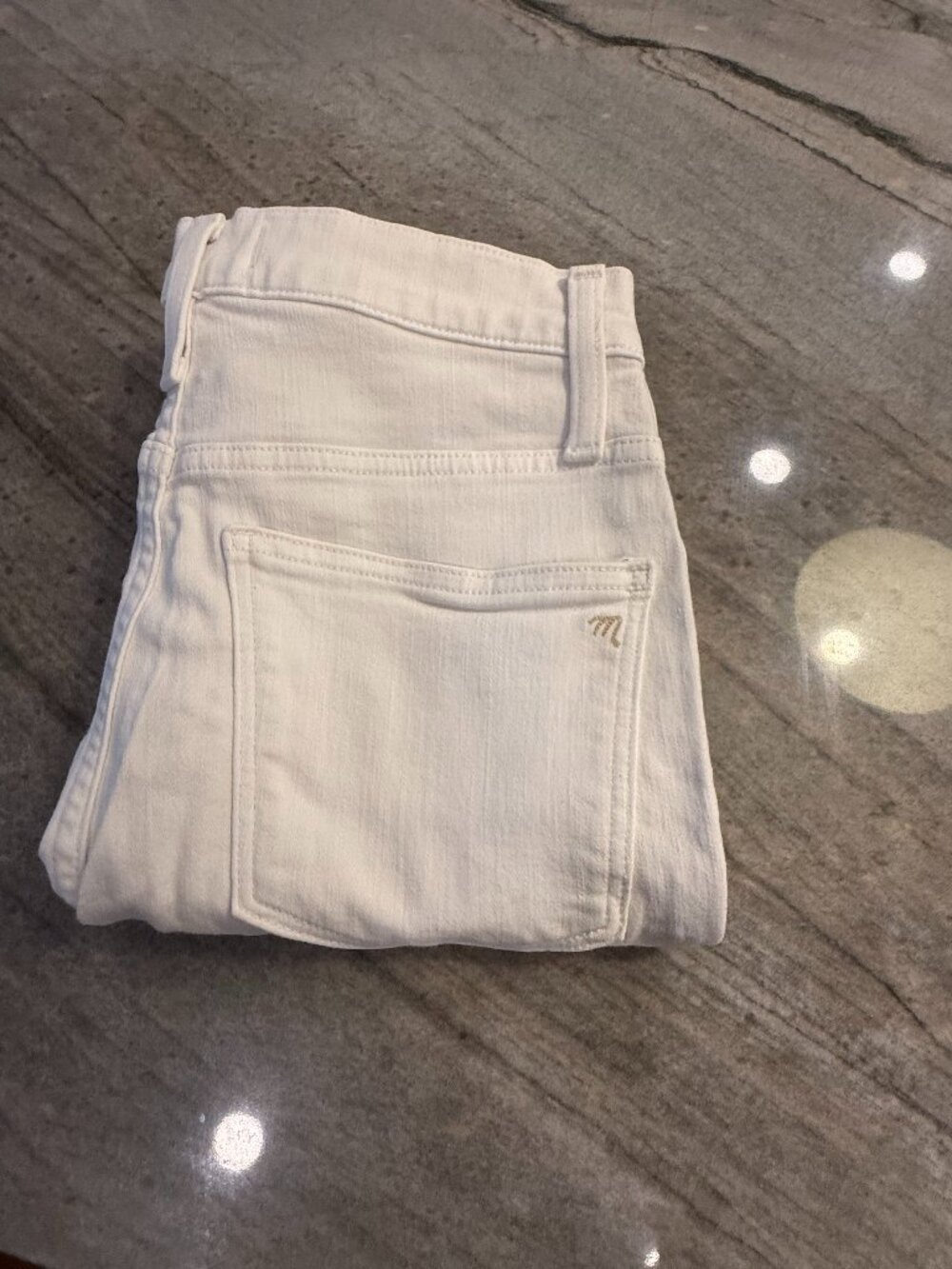 Madewell 10" High-Rise Skinny Jeans White Size 25